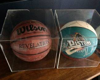Wilson Revelation & Pistons Signed Basketball