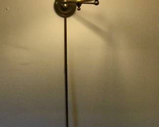 Brass Tone Adjustable Reading Lamp Wall Mount