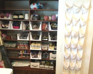 Baskets filled with Yarn