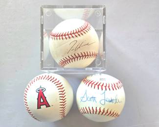 Signed Major League  Baseballs