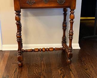 19th Century Walnut French Side Table w/key