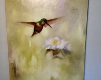 Oil on Canvas Hummingbird 60" x 40"