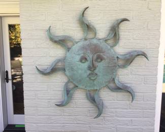 Outdoor Metal Wall Mount Sun