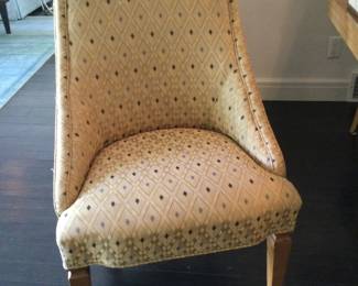 Dining Room Chair's Upholstery with Slipcover removed