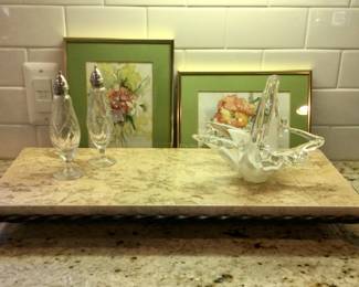 Marble Serving Tray 24"