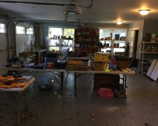 Filled Garage.