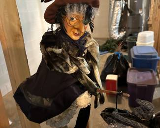 Halloween witch figurine