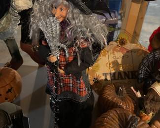 Halloween witch figurine