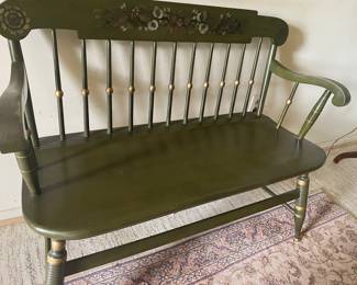 Painted bench, mid century