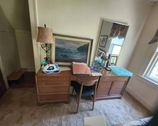 MIDCENTURY DESK ETC