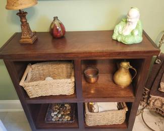 WOODEN STORAGE SHELF CASE