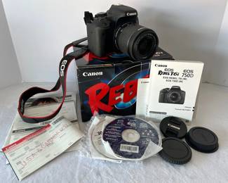 Canon EOS Rebel T6i Camera EFS 1855mm Lens