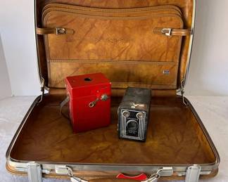 Vintage Eastman Kodak Camera Brownie Camera with Briefcase 