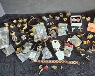 Mystery Lot of Mens Costume Jewelry 