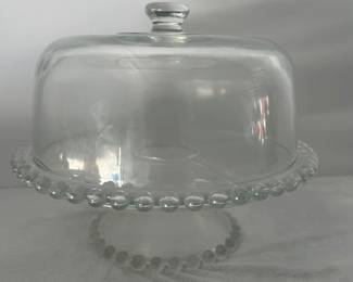 Clear Glass Cake Holder 