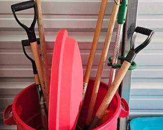 Garbage Can, Garden Tools More 