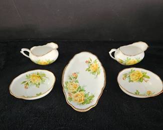 Royal Albert Yellow Tea Rose Set