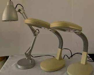 Three Desk Lamps