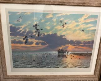 Herb Booth Pintail Passing Signed Print