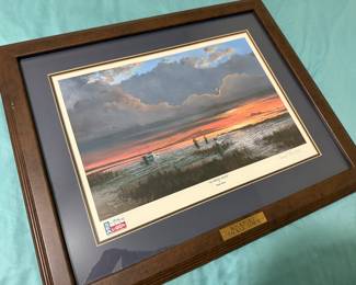 Wade Butler Sunrise Reds Signed Print 