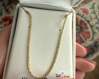 20” 14k chain 