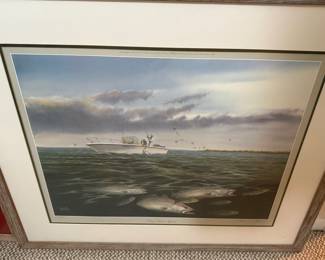 Bay Water Specks by Wells Signed & Numbered Print