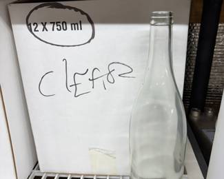 Clear glass bottles for home brew