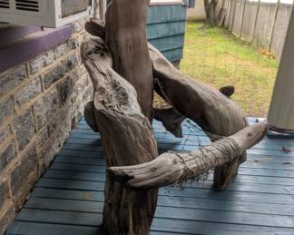 Old-growth wood chair