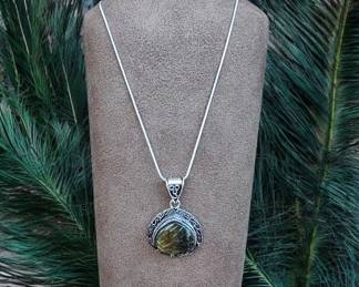 Intriguing Fiery Labradorite Necklace Tested  See Video