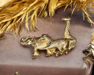 Vintage Premier Designs Safari Brooch