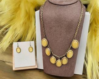 Fall Colors Necklace  Matching Earrings