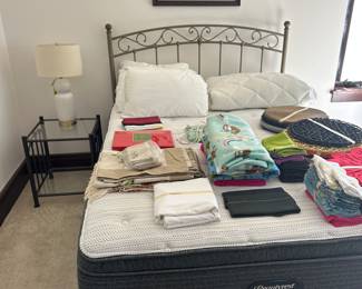 Full size bed and beauty-rest mattress 