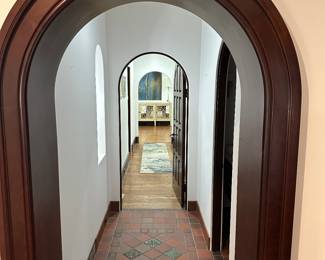 Hallway to master suite