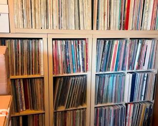 An enormous collection of records at this sale!