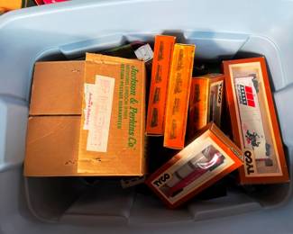 boxes of train cars