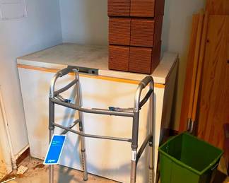 Chest freezer and senior medical supplies and cassette holders