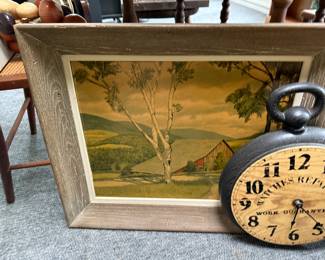framed oil painting titled "Sunny Valley" by Gene Pelham