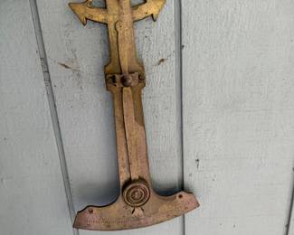  ANTIQUE 1800'S MARITIME NAUTICAL BRASS INCLINOMETER 