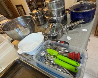 Revere ware,    kitchen items 