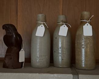 Stoneware Beer Bottles 