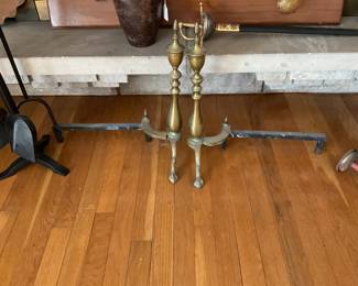 Brass Andirons 