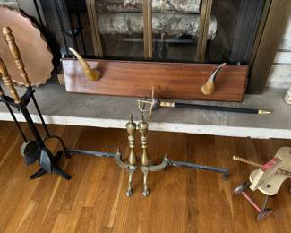 Brass Andirons 
