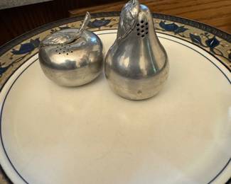 Pewter salt and pepper