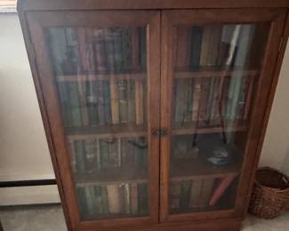 Antique Glass front Cabinet 