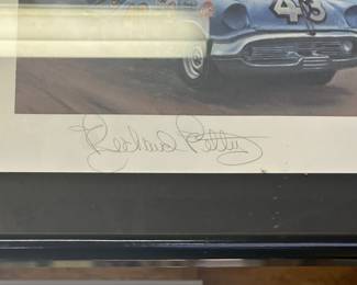 Richard Petty signed and numbered lithograph. COA. Also. Signed by artist