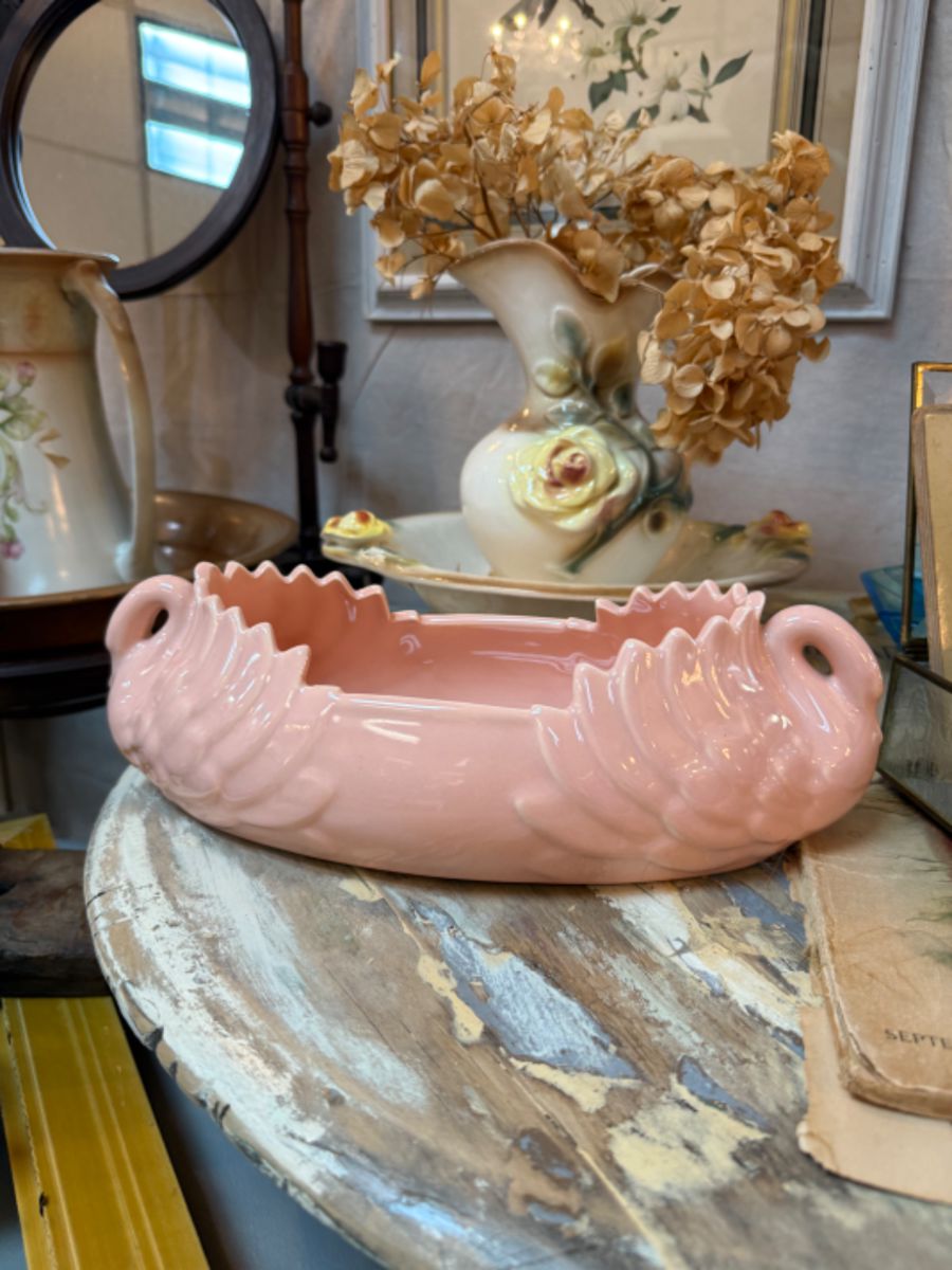 Vintage Heager Swan Bowl/Planter 