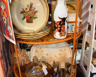 vintage kitchen ware, dishes, etc.