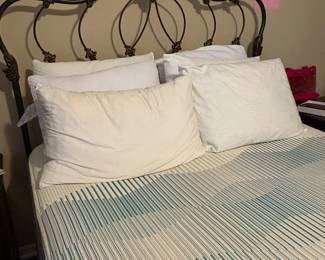 Full size NEW foam topper mattress and bed. $200