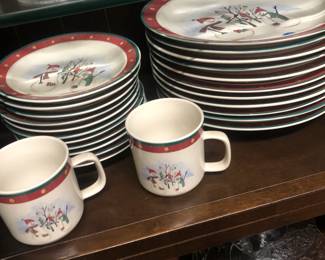Christmas china set