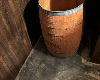 Vintage wooden coffee crate